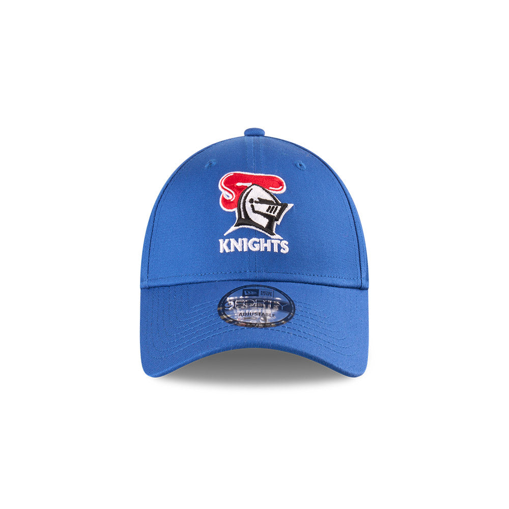 Newcastle Knights Youth Hat - NRL 2025 Badged Blue OTC 9Forty Kids Strapback Cap - New Era